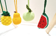 Load image into Gallery viewer, Hanging Crochet Fruit Rattle dolls