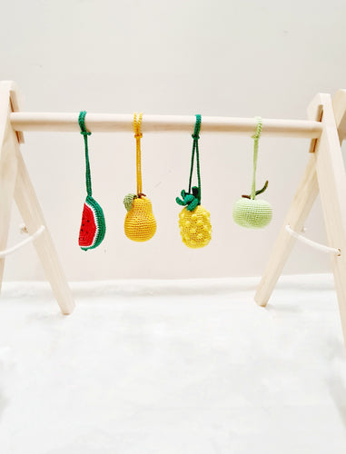Hanging Crochet Fruit Rattle dolls