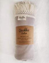 Load image into Gallery viewer, Baby Muslin Wrap Fringe Blanket - Grey
