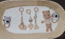Load image into Gallery viewer, Set of 3 Hanging Wooden Beaded Toys for Play Gyms, Prams