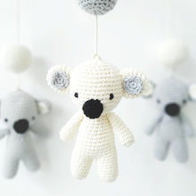 Load image into Gallery viewer, Handmade Eco-friendly Nordic Nursery Wooden Baby Mobile Crib With Hanging Crochet Koala Toys