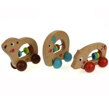Baby Wooden Animal Roller Toys