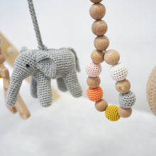 Load image into Gallery viewer, Handmade Hanging Crochet Elephant Toys Set (wooden frame not included)