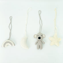 Load image into Gallery viewer, Activity Wooden Baby Play Gym Toys With Handmade Hanging Crochet Koala