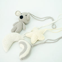 Load image into Gallery viewer, Handmade Hanging Crochet Koala Toys Set (wooden frame not included)