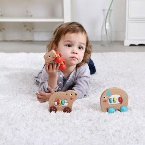 Baby Wooden Animal Roller Toys